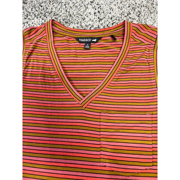Toad & Co Retro Vintage Striped Tank Dress Women’s Small Sun Dress Hike Camp - Picture 4 of 10